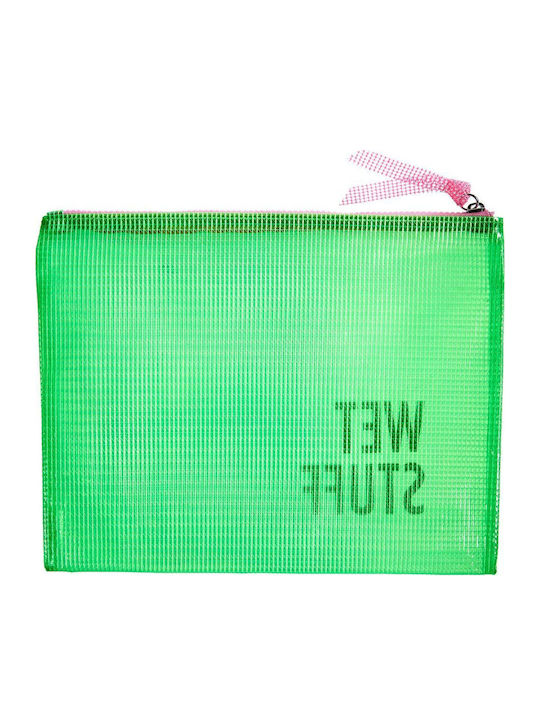 Wet Stuff Kulturbeutel Grün Polyesters Länge 28cm X Breite 23cm X Höhe 0,5cm