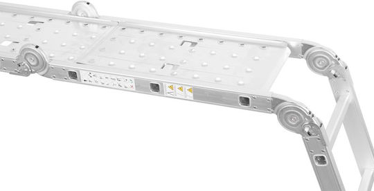 SGTT Scară Multifuncțională Din Aluminiu 4x3 Cu Înălțime Maximă 4.6m