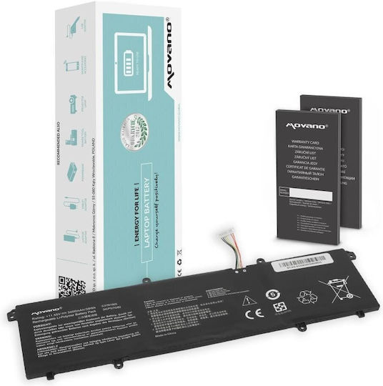 Movano Compatible Battery for Asus VivoBook Asus Vivobook S14 M433 S433 S433fl S15 S533 S533eq with 3400mAh