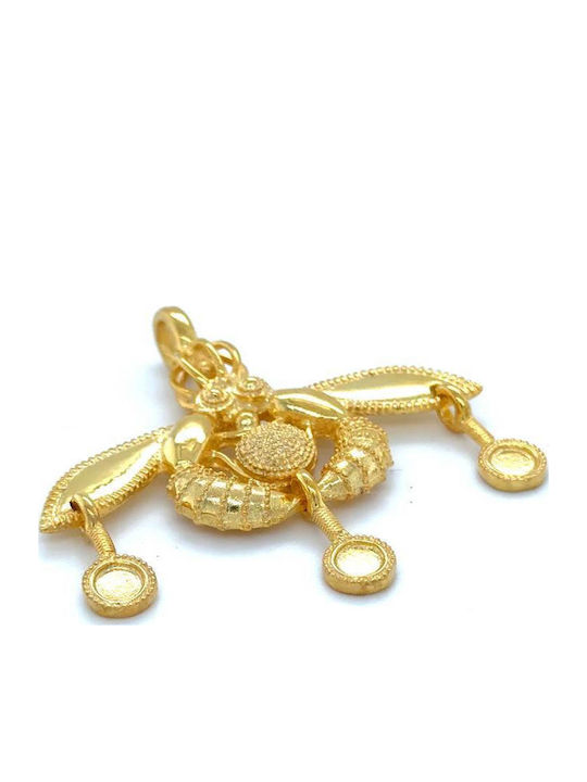Drandakis Charm από Επιχρυσωμένο Ασήμι Drandakis Charm από Επιχρυσωμένο Ασήμι