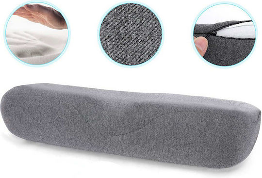 Verk Group Medizinisches Nackenkissen Memory-Schaum 45x16x10cm Grau