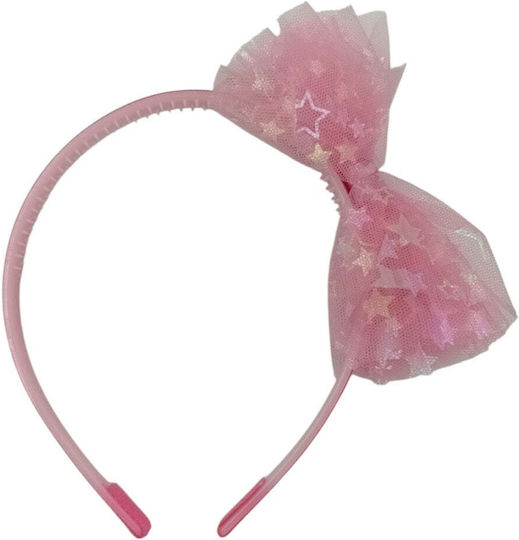 Headband Bow Tulle Stars 3 Colours Purple