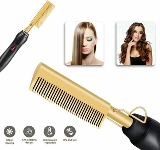 Ceramic Electric Hair Brush for Hair Straightening and Beard