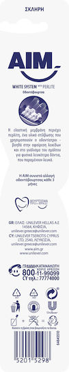 AIM White System With Perlite Toothbrush Medium Pink
