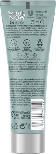 AIM White Now Smile Detox Pastă de dinți cu cărbune activ pentru Albire 75ml