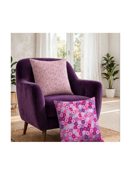 Oxygen Decorative Pillow Case Pink Neon Pink 45x45cm