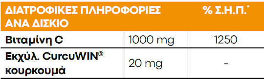 Lanes Vitamin C Eff Vitamin for Immune System Boost, the Skin & Antioxidant Action 1000mg Maracuja 20 eff. tabs