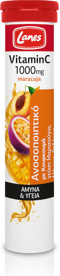 Lanes Vitamin C Eff Vitamin for Immune System Boost, the Skin & Antioxidant Action 1000mg Maracuja 20 eff. tabs