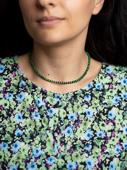 Ezera Choker Placat Cu Aur