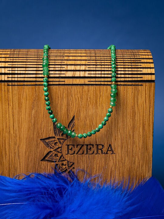 Ezera Choker Semn Zodiacal Balanță Din Argint Plăcat Cu Aur Verde Ezera Choker Semn Zodiacal Balanță Din Argint Plăcat Cu Aur Verde