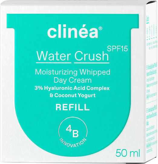 Clinea Water Crush Refill 48h Cream Face Day with SPF15 50ml