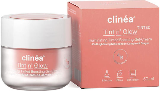 Clinea Tint n' Glow Light Gel Face Day Tinted 50ml