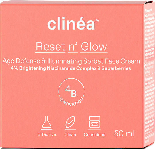 Clinea Reset n' Glow Sorbet Creme Gesicht Tag 50ml