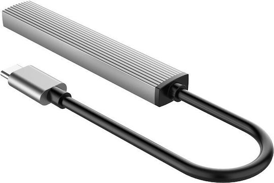 Orico USB Хъб 4 Порта USB 3.1 с USB-A Сив