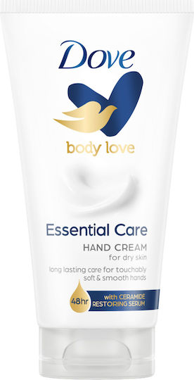 Dove Body Love Essential Care Feuchtigkeitsspendende Handcreme für Trockene Hände 75ml