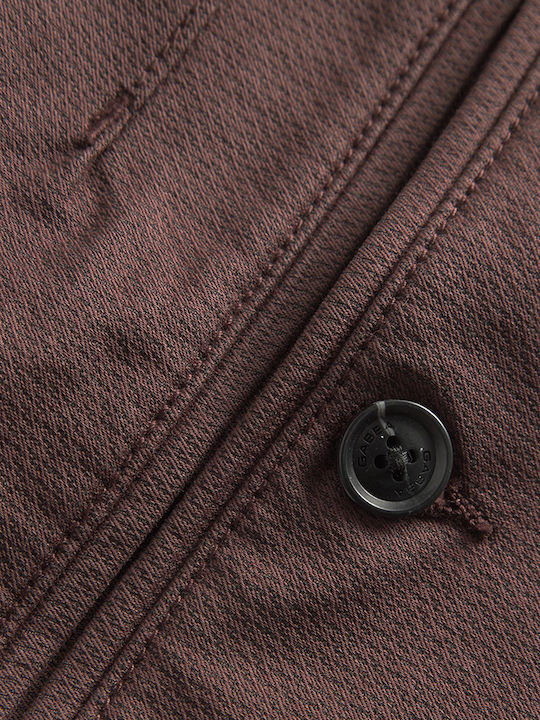 Paul Herrenhose Chino Elastisch in Schlank Passform Burgundisch