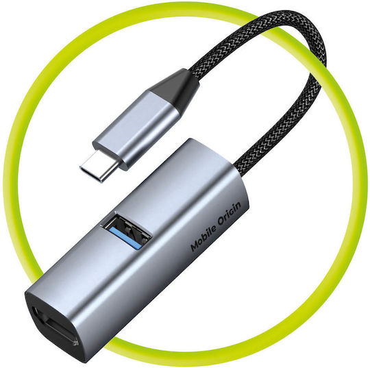 Mobile Origin USB Hub 3 Ports with USB-A / USB-C Connection