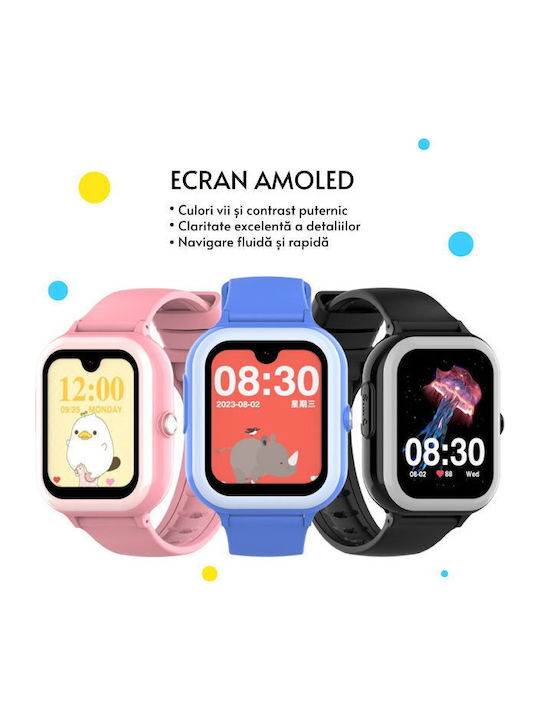 Παιδικό Smartwatch 4G με GPS & Κάμερα Ροζ