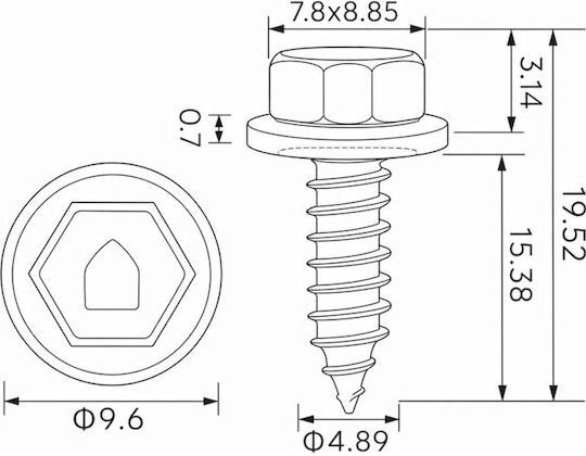 Epcrcm116 Mounting Screws 10 Pcs