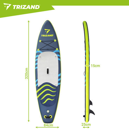 Trizand Φουσκωτή Σανίδα SUP με Μήκος 3.2m Πολύχρωμη