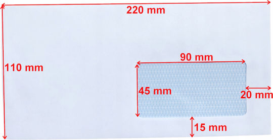 D'laros Set Mailing Envelopes A4 With Peel And Seal 100 Pieces White