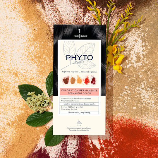 Phyto Phytocolor Hair Dye No Ammonia 1.0 Black 50ml