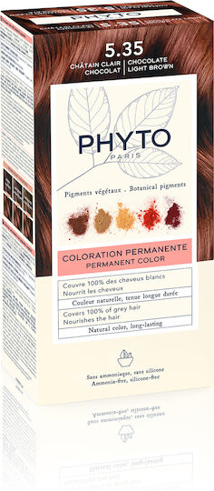 Phyto Phytocolor Βαφή Μαλλιών Χωρίς Αμμωνία Νο5.35 Chocolate Light Brown 50ml
