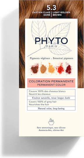 Phyto Phytocolor Hair Dye No Ammonia 5.3 Light Golden Brown 50ml