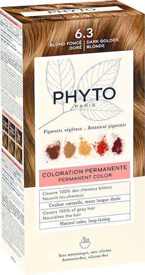 Phyto Phytocolor Hair Dye No Ammonia 6.3 Dark Golden Blonde 50ml