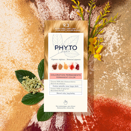 Phyto Phytocolor Vopsea de Păr Fără Amoniac 9.3 Blond Foarte Deschis Auriu 50ml