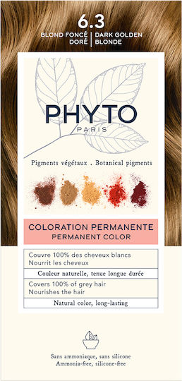 Phyto Phytocolor Hair Dye No Ammonia 6.3 Dark Golden Blonde 50ml