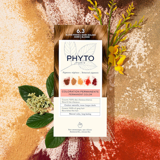 Phyto Phytocolor Hair Dye No Ammonia 6.3 Dark Golden Blonde 50ml