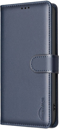 Binfen Book Din Piele Artificială / Silicon Albastru Xiaomi 17T