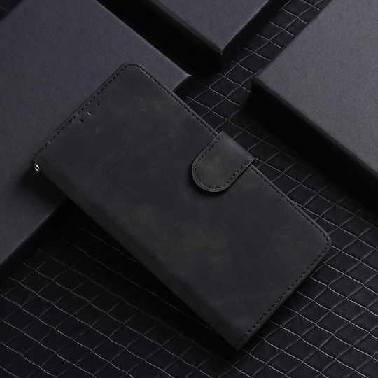 Leather / Silicone Black Wallet (Moto G86 Power)