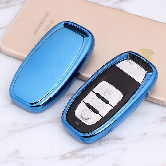 Case Cover Audi Schlüssel Ohne Schlüssel Chrome Blau Neue Art