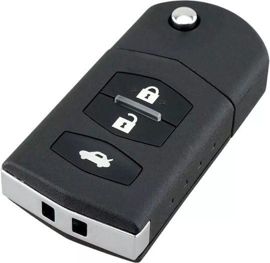 Husă Pliabilă Completă Pentru Cheie Auto Techstar 3 Butoane 433mhz Ske126-01 Id63 Cip 80bit Compatibil Mazda 2 3 5 6 8 Baterie Inclusă