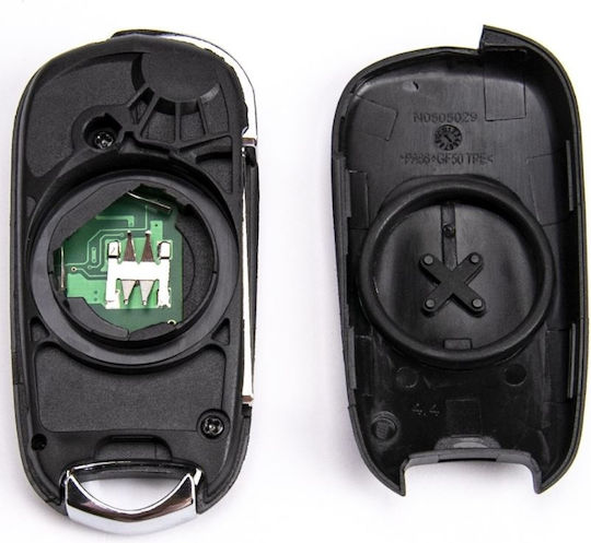 Cheie Auto Programabilă Completă Techstar Tip Pliante 3 Butoane Compatibil Opel Astra K 2015–2021 434 Mhz Id46 Pcf7961e Cip Hu100 Lamă