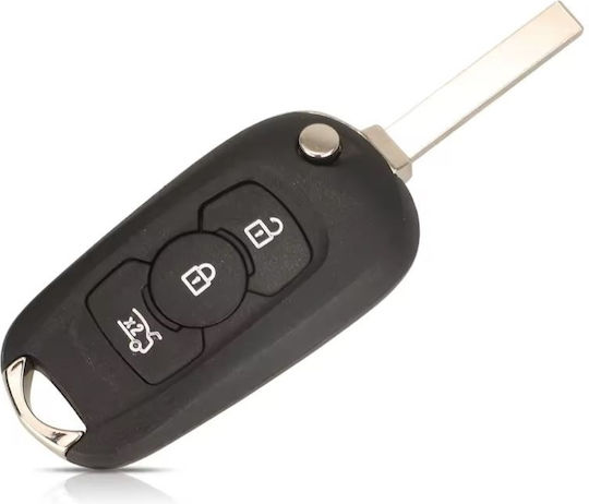 Cheie Auto Programabilă Completă Techstar Tip Pliante 3 Butoane Compatibil Opel Astra K 2015–2021 434 Mhz Id46 Pcf7961e Cip Hu100 Lamă