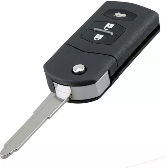 Husă Pliabilă Completă Pentru Cheie Auto Techstar 3 Butoane 433mhz Ske126-01 Id63 Cip 80bit Compatibil Mazda 2 3 5 6 8 Baterie Inclusă