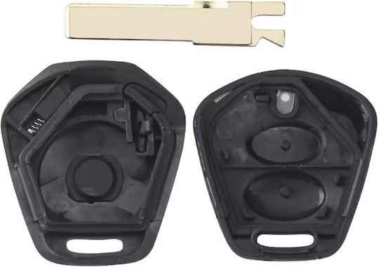 Techstar Husa Pentru Chei Auto 2 Butoane Compatibil Porsche Boxster S 986 911 996 Hu66 Lama