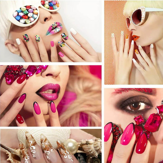 Nail Art 4D Silicone Double Sided Brushes 5 Pcs