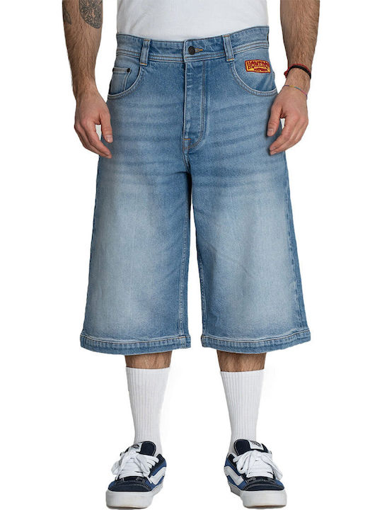X-tra Herren Shorts Denim Vintage Blau