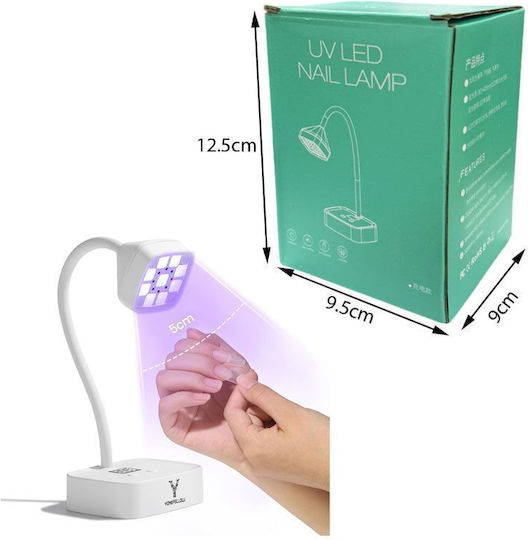 Wiederaufladbare Nagellack Aushärtungslampe LED Batterie 27W Weiße