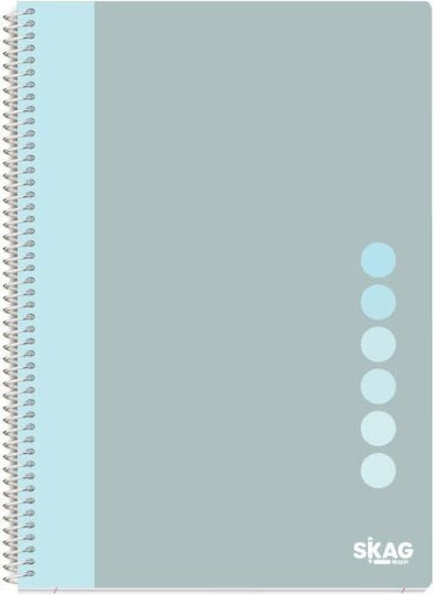 Skag Spiral Notebook Ruled B5 90 Sheets 3 Subjects Pastel Vibe