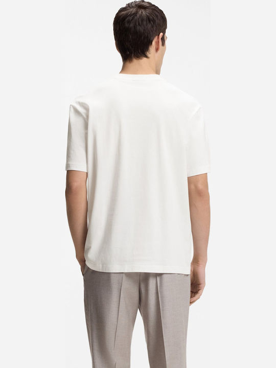 Hugo Herrenblusen T-Shirt Weiß