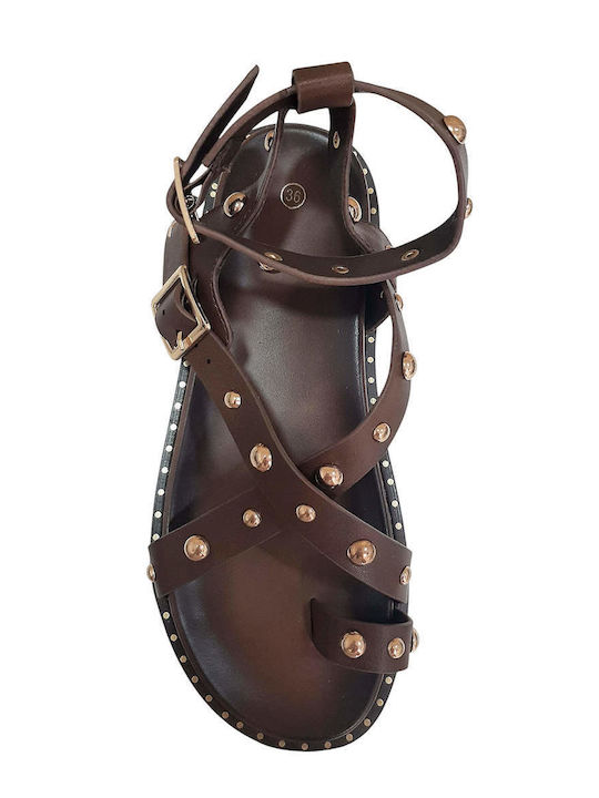 Women's Flat Sandals Brown
