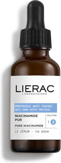 Lierac Protocole Antidark Spot Control Feuchtigkeitsspendend & Anti-Aging Serum Gesicht mit Vitamin C & Niacinamid für Strahlkraft & Flecken 30ml