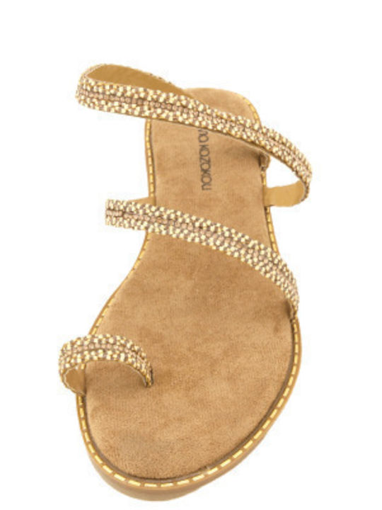 Women's Flat Sandals Tabac Brown