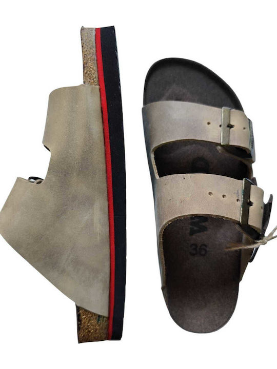 Leather Women's Anatomic Brown Sandals
