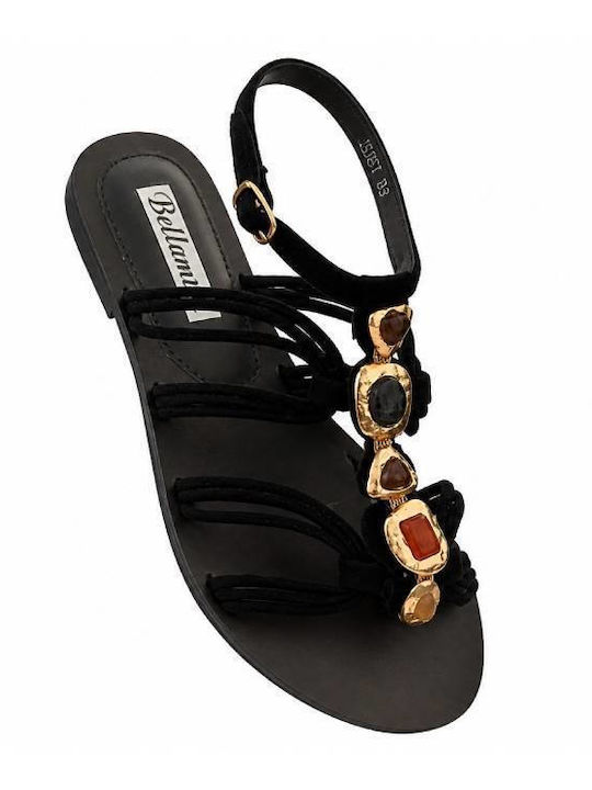 Sandale Casual Damă Gladiator Negre